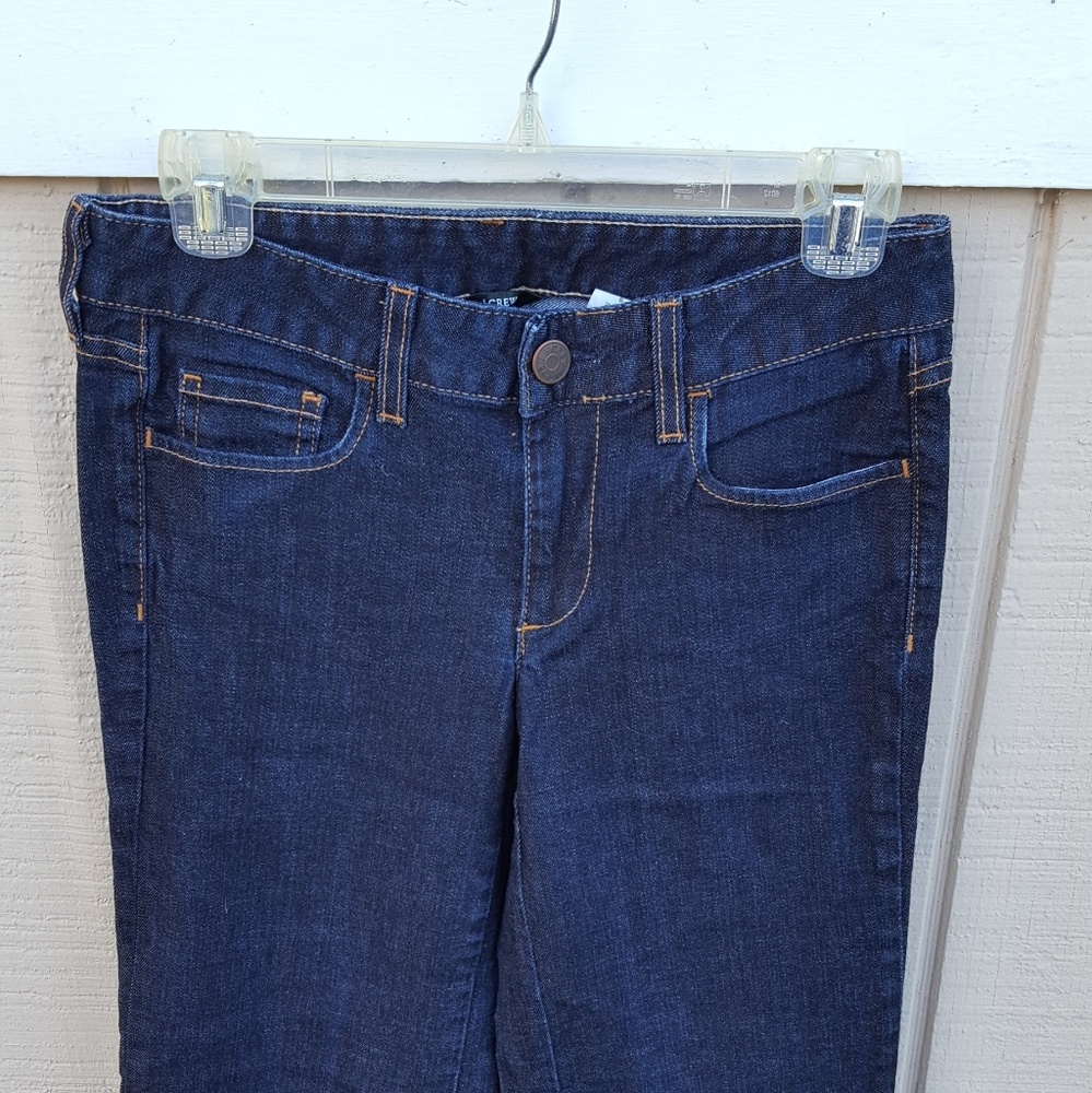 J Crew 0 Dark Wash Stretch Flare Jeans
